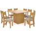 Mesa de Jantar 8 Lugares Carpa Mel/Clay - Pnr Móveis