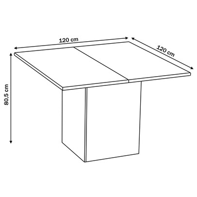 Mesa de Jantar 8 Lugares Carpa Mel/Clay - Pnr Móveis