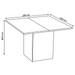 Mesa de Jantar 8 Lugares Carpa Mel/Clay - Pnr Móveis