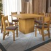 Mesa de Jantar 8 Lugares Carpa Mel/Fume - Pnr Móveis