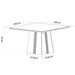 Mesa de Jantar 8 Lugares Amabile com Vidro Mel/Nude/Off White - Pnr Móveis