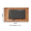 Painel para TV Até 70 Polegadas com Ripado 3d Puerto Freijo/Off White - Pnr Móveis