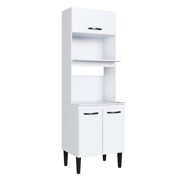 Torre Quente Light 3 Portas 2 Prateleiras Branco - Irm Móveis