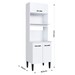 Torre Quente Light 3 Portas 2 Prateleiras Branco - Irm Móveis