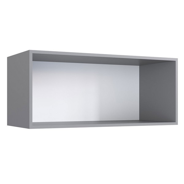 Armário Aéreo Cozinha Light Cinza - Irm Móveis