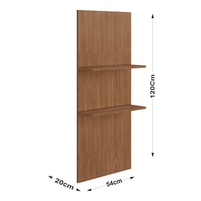 Acessórios para Cozinha Painel Bancada Greta 2 Prateleiras Freijó - Irm Móveis