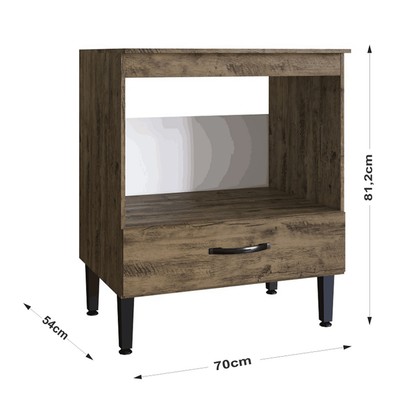 Balcão de Cozinha Light 1 Porta Itaúba - Irm Móveis