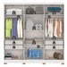 Guarda-Roupa Casal Galli 6 Portas 4 Gavetas com Espelho Branco - Pnr Móveis