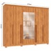 Guarda-Roupa Casal Montes 6 Portas 8 Gavetas 100% Mdf com Espelho Cinamomo - Pnr Móveis