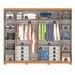 Guarda-Roupa Casal Montes 6 Portas 8 Gavetas 100% Mdf com Espelho Cinamomo - Pnr Móveis