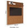 Painel para TV Até 60 Polegadas Siena 1 Prateleira 8190144 Cedro - Casa D