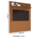 Painel para TV Até 60 Polegadas Siena 1 Prateleira 8190144 Cedro - Casa D