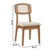 Cadeiras Kit 2 Cadeiras 100% Mdf Cj Ca40 Freijó/Tweed Liso Claro - Dalla Costa