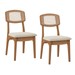Cadeiras Kit 2 Cadeiras 100% Mdf Cj Ca40 Freijó/Tweed Liso Claro - Dalla Costa