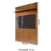 Painel para TV Até 65 Polegadas Siena 1 Prateleira Cedro - Casa D