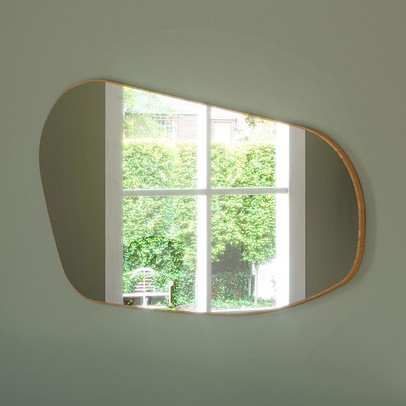 Espelho Decorativo Orgânico 135 Cm Es26 Jj Freijó - Dalla Costa