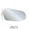 Espelho Decorativo Orgânico 135 Cm Es26 Jj Freijó - Dalla Costa