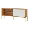 Rack para TV Até 50 Polegadas 1 Porta 1 Prateleira R516 Freijó/Off White - Dalla Costa