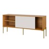 Rack para TV Até 50 Polegadas 1 Porta 1 Prateleira R516 Freijó/Off White - Dalla Costa