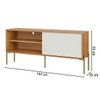 Rack para TV Até 50 Polegadas 1 Porta 1 Prateleira R516 Freijó/Off White - Dalla Costa
