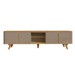 Rack para TV Até 60 Polegadas Roma 4 Portas 1 Prateleira com Vidro Hannover/Fendi - Casa D