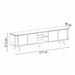 Rack para TV Até 60 Polegadas Roma 4 Portas 1 Prateleira com Vidro Hannover/Fendi - Casa D