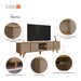 Rack para TV Até 60 Polegadas Roma 4 Portas 1 Prateleira com Vidro Hannover/Fendi - Casa D