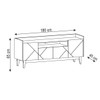 Rack para TV Até 65 Polegadas Adria 4 Portas Off White/Cedro - Casa D