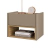 Mesa de Cabeceira Florença 1 Gaveta Fendi/Hannover - Casa D