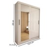 Guarda-Roupa Solteiro Montaro 2 Portas 2 Gavetas Branco - Panorama Móveis