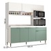 Cozinha Compacta Montis 7 Portas 1 Gaveta Branco/Grey - Panorama Móveis