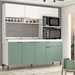 Cozinha Compacta Montis 7 Portas 1 Gaveta Branco/Grey - Panorama Móveis