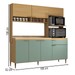 Cozinha Compacta Montis 7 Portas 1 Gaveta Nogal/Grey - Panorama Móveis