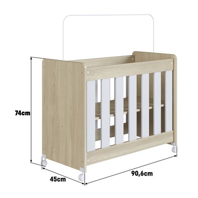 Berço Evolutivo 4 em 1 Carvalho Araguaia - Completa Móveis