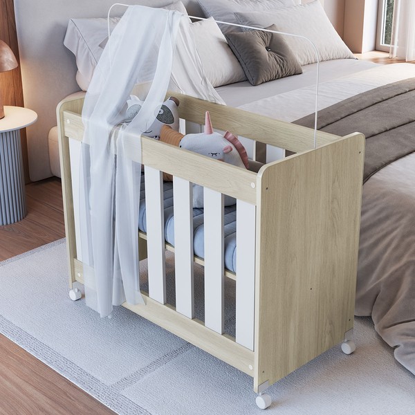 Berço Evolutivo 4 em 1 Carvalho Araguaia - Completa Móveis