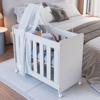 Berço Evolutivo 4 em 1 com Colchão Branco - Completa Móveis