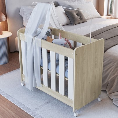 Berço Evolutivo 4 em 1 com Colchão Carvalho Araguaia - Completa Móveis