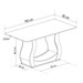 Mesa de Jantar 6 Lugares Lana Mel/Veludo Preto - Viero Móveis