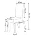 Mesa de Jantar 4 Lugares Vang com Vidro Mel/Bege/Off White - Viero Móveis