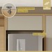 Armário Aéreo Cozinha Condessa 1 Porta 100% Mdf Carvalho/Greige - Nesher