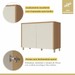 Balcão de Cozinha Condessa 2 Portas 100% Mdf Carvalho/Greige - Nesher
