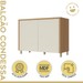 Balcão de Cozinha Condessa 2 Portas 100% Mdf Carvalho/Greige - Nesher