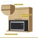Armário Aéreo Cozinha 80 Cm Marquesa 1 Porta 100% Mdf 500975 Nature - Nesher