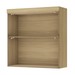 Armário Aéreo Cozinha 80 Cm Marquesa 2 Portas Nature - Nesher