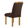 Mesa de Jantar 6 Lugares Isadora Carolina com Vidro Cinamomo/Off White/Marrom - Cel Móveis