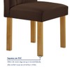 Mesa de Jantar 6 Lugares Isadora Carolina com Vidro Cinamomo/Off White/Marrom - Cel Móveis