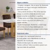 Mesa de Jantar 6 Lugares Isadora Carolina com Vidro Cinamomo/Off White/Marrom - Cel Móveis