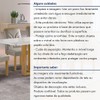 Mesa de Jantar 6 Lugares Isadora Carolina com Vidro Cinamomo/Off White/Bege Claro - Cel Móveis