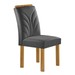 Mesa de Jantar 6 Lugares Isadora Carolina com Vidro Cinamomo/Off White/Cinza - Cel Móveis