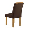 Mesa de Jantar 4 Lugares Isadora com Vidro Cinamomo/Off White/Marrom - Cel Móveis
